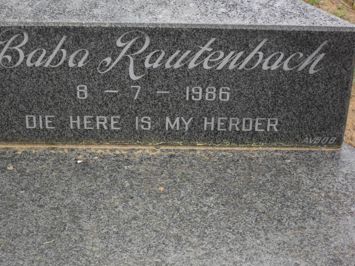 RAUTENBACH 1986-1986