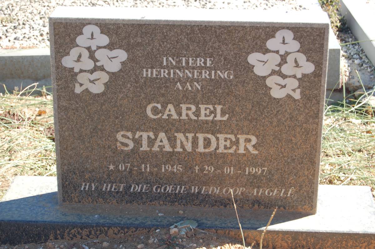 STANDER Carel 1945-1997