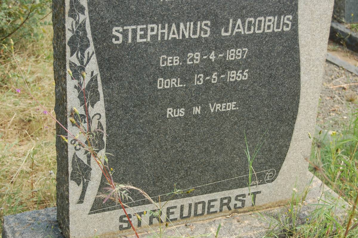 STREUDERST Stephanus Jacobus 1897-1955