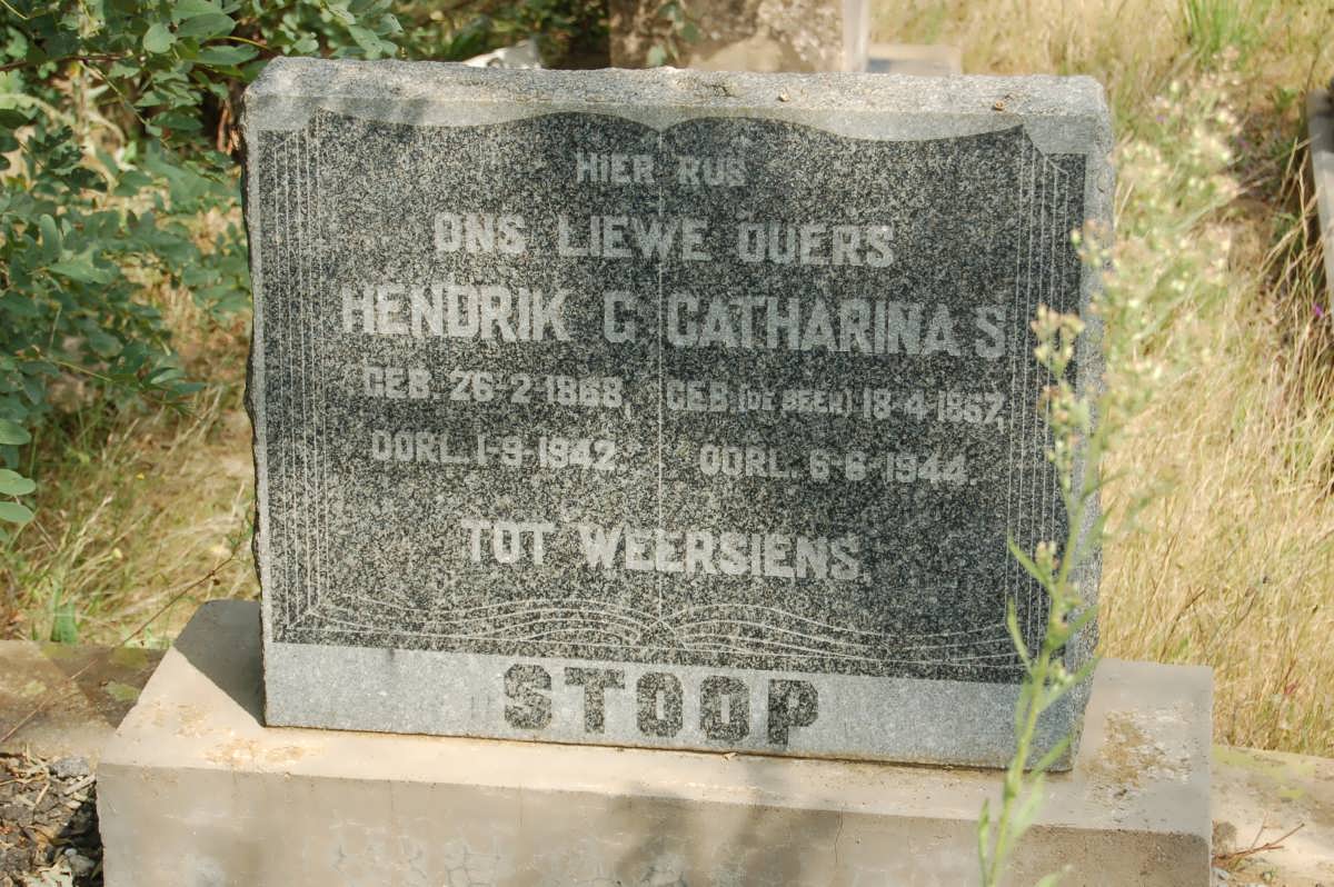 STOOP Hendrik G. 1868-1942 &amp; Catharina S. DE BEER 1867-1944