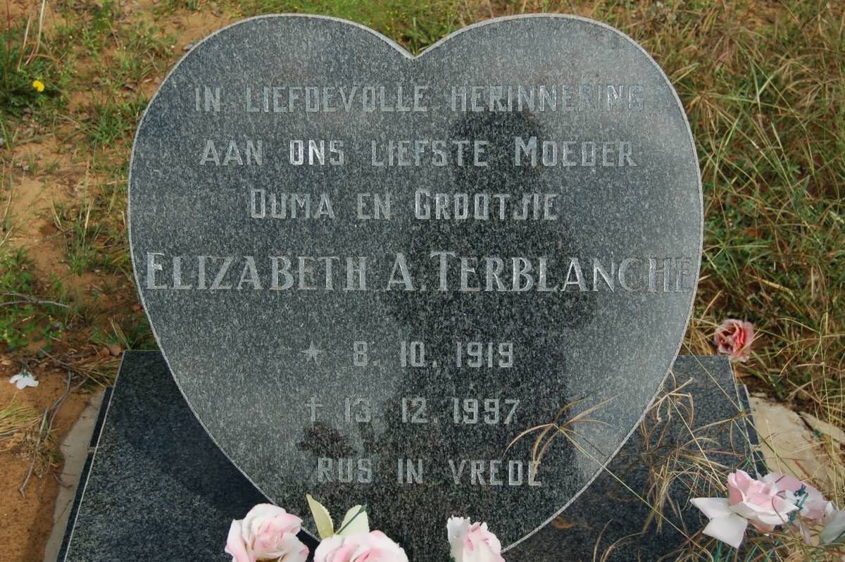 TERBLANCHE Elizabeth A. 1919-1997
