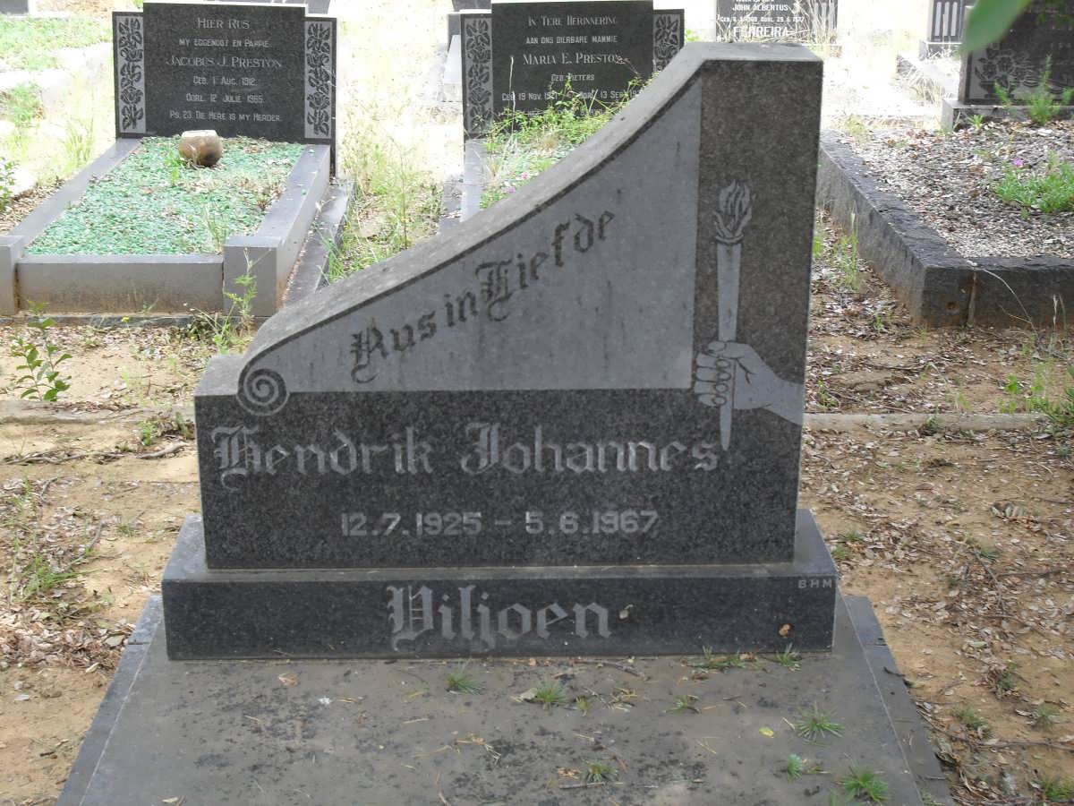 VILJOEN Hendrik Johannes 1925-1967