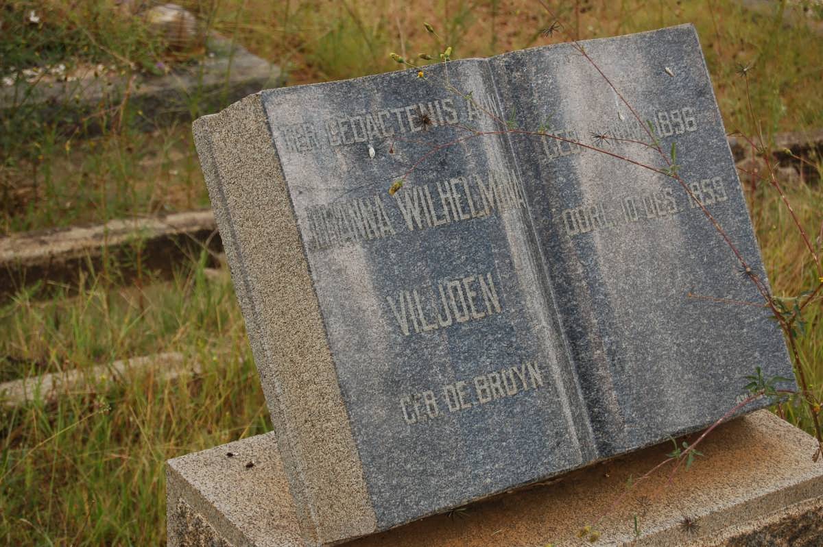 VILJOEN Johanna Wilhelmina nee DE BRUYN 1896-1959