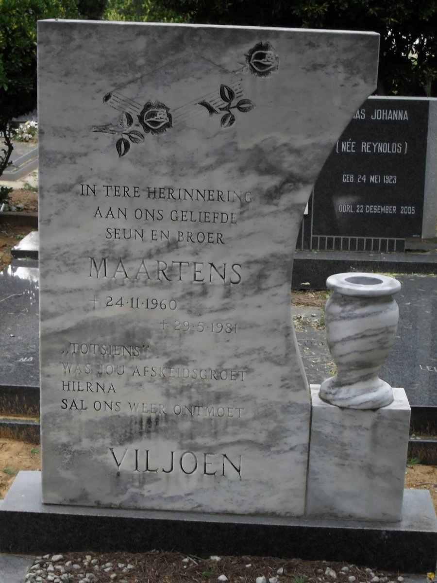 VILJOEN Maartens 1960-1981