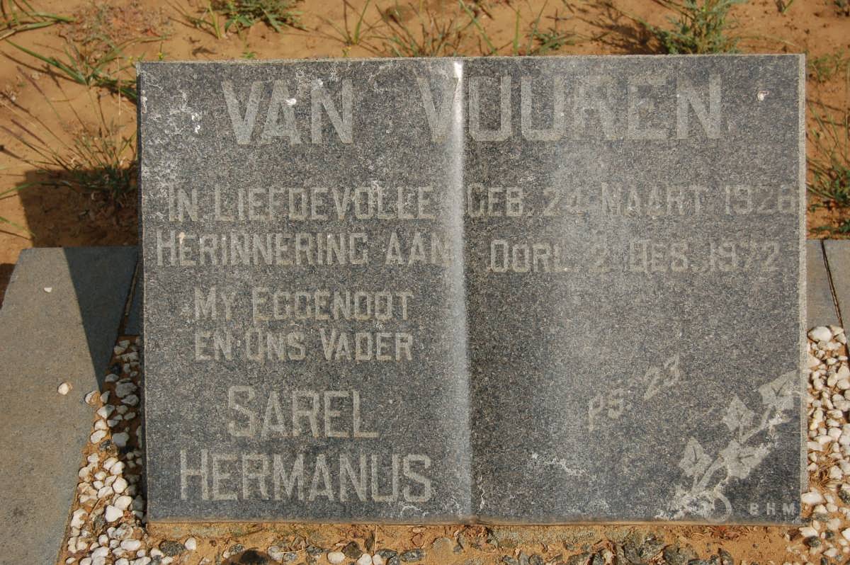 VUUREN Sarel Hermanus, van 1926-1972