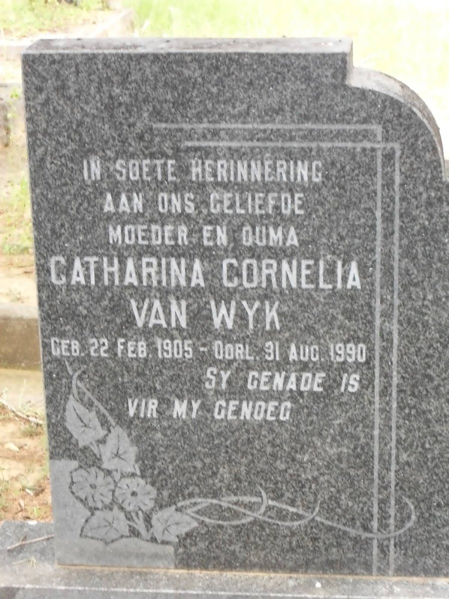 WYK Catharina Cornelia, van 1905-1990