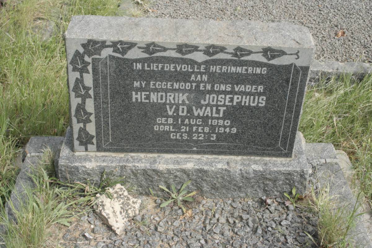 WALT Hendrik Josephus, v.d. 1890-1949