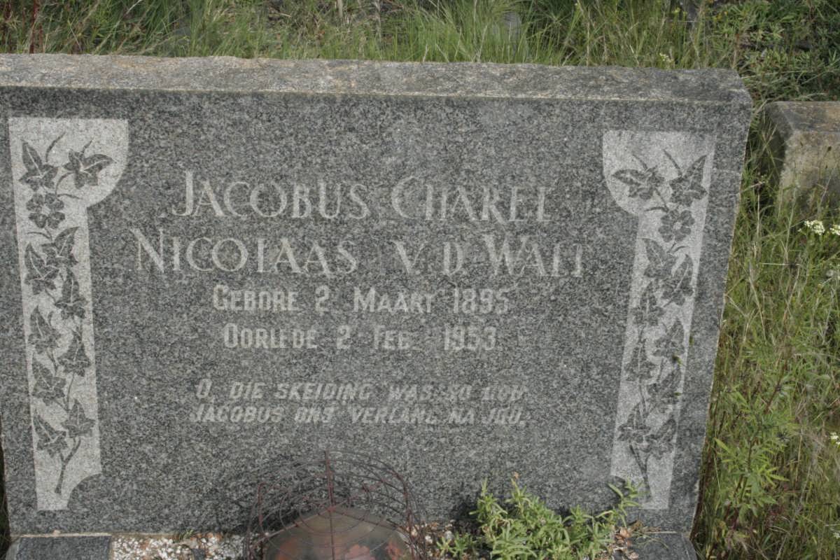 WALT Jacobus Charel Nicolaas, v.d. 1895-1953 