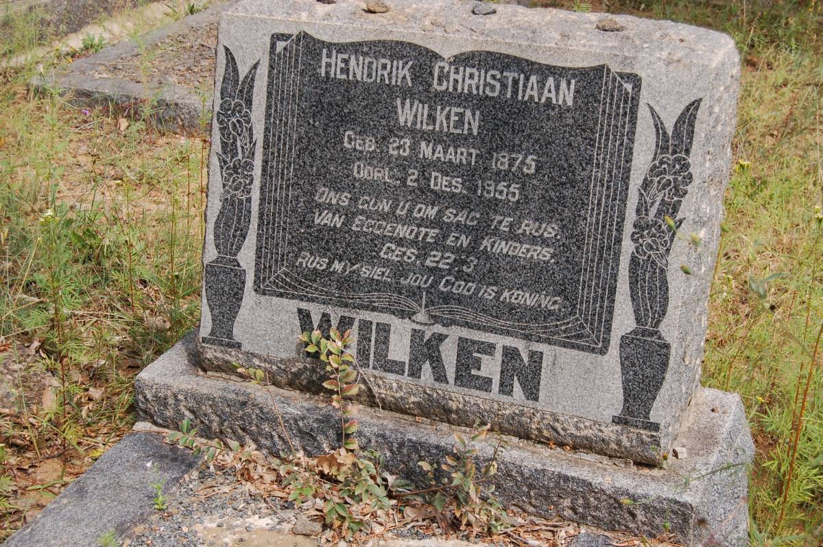 WILKEN Hendrik Christiaan 1875-1955