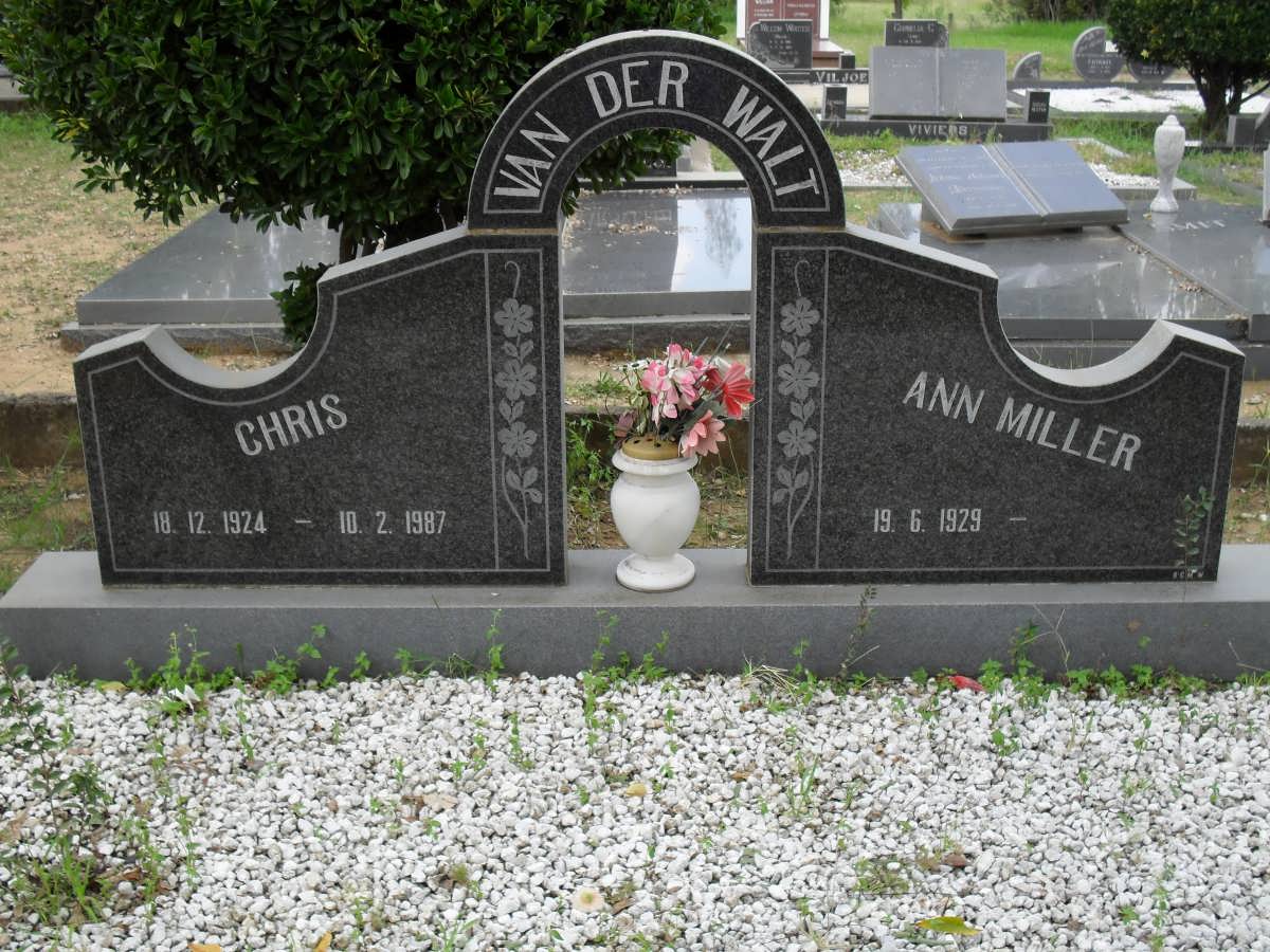 WALT Chris, van der 1924-1987 &amp; Anna MILLER 1929-