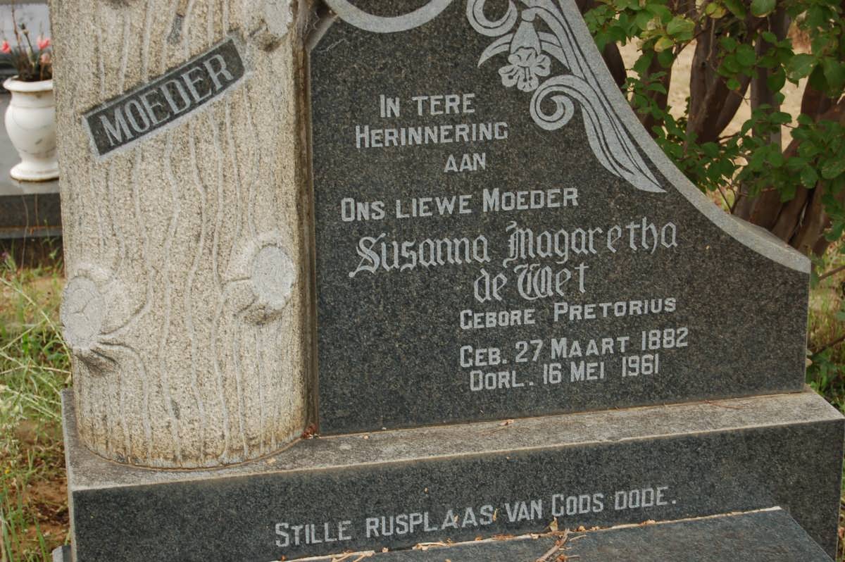 WET Nicolaas Jacobus, de 1867-1959