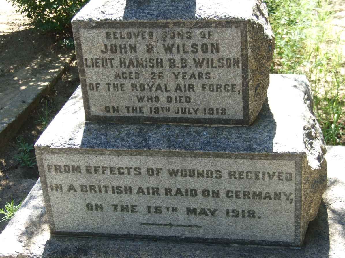 WILSON Hamish R.B. -1918