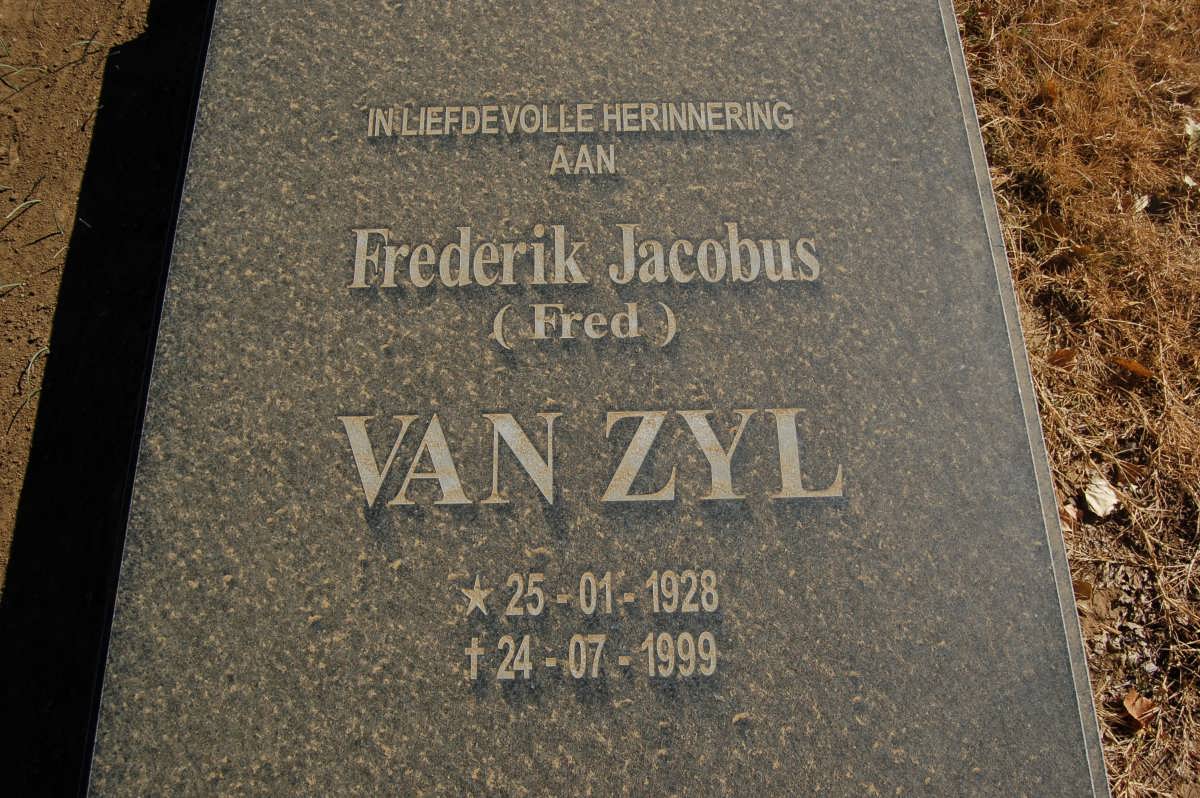 ZYL Frederik Jacobus, van 1928-1999