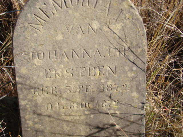 EKSTEEN Johanna Chr. 1872-1872