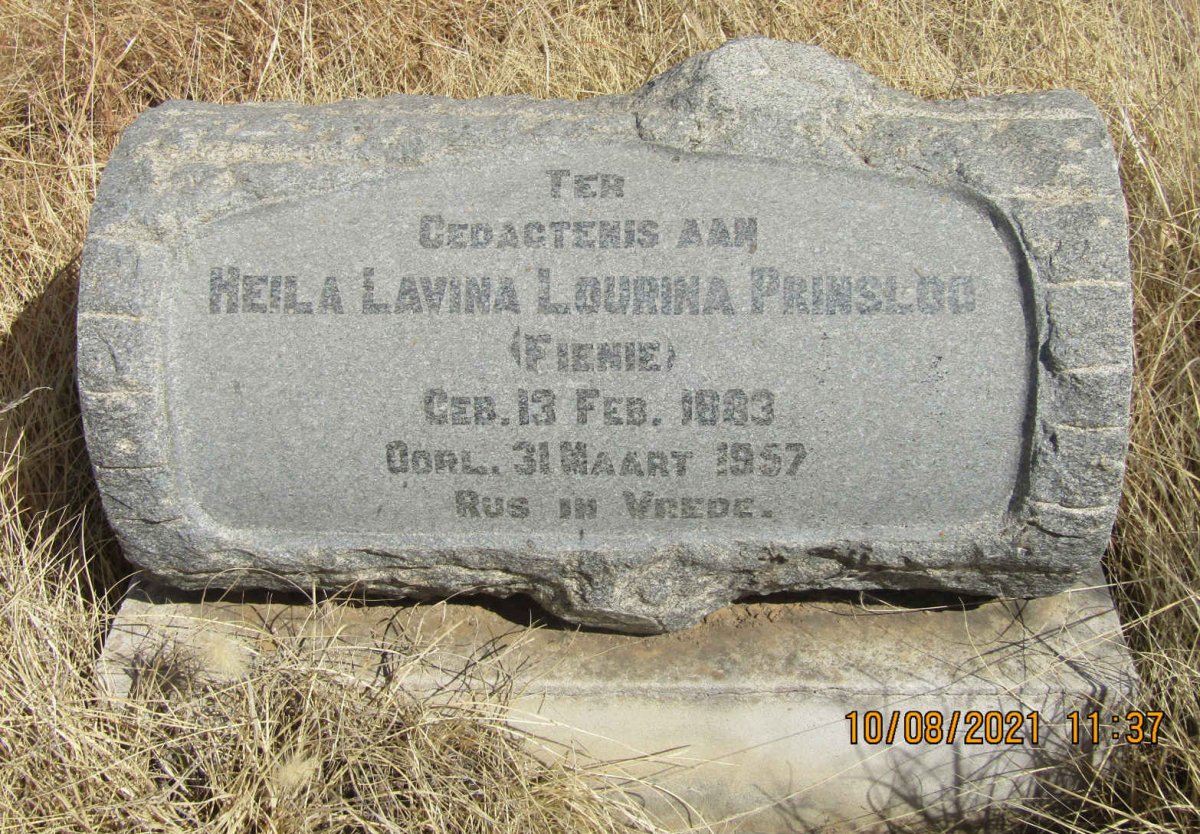PRINSLOO Heila  Levina Lourina 1892-1957