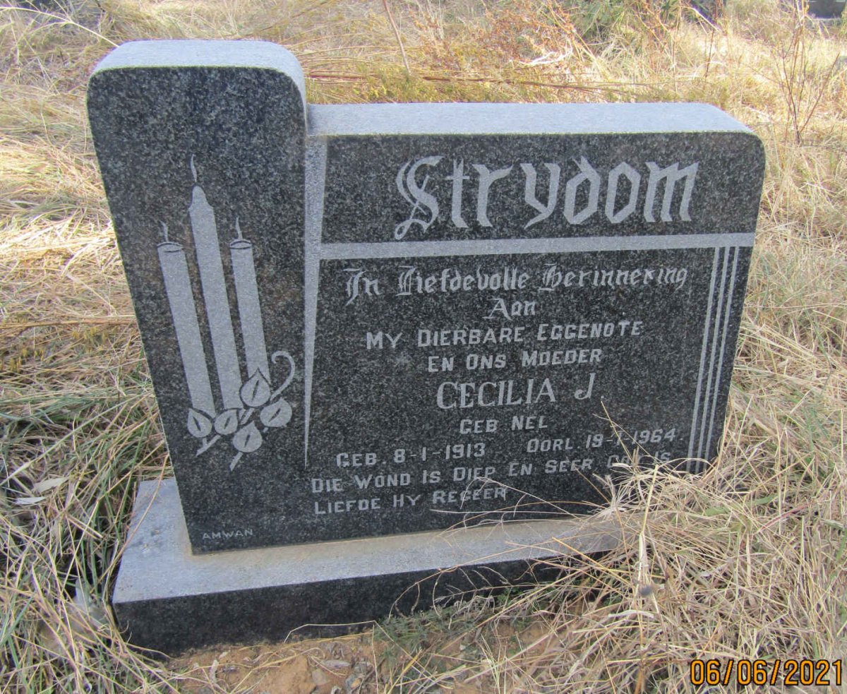 STRYDOM Cecilia J. nee NEL 1913-1964