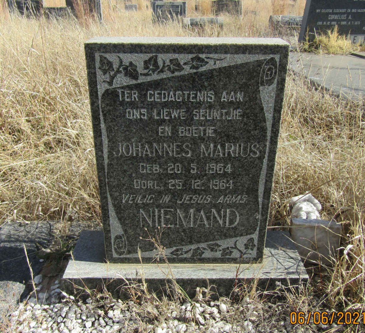 NIEMAND Johannes Marius 1964-1964