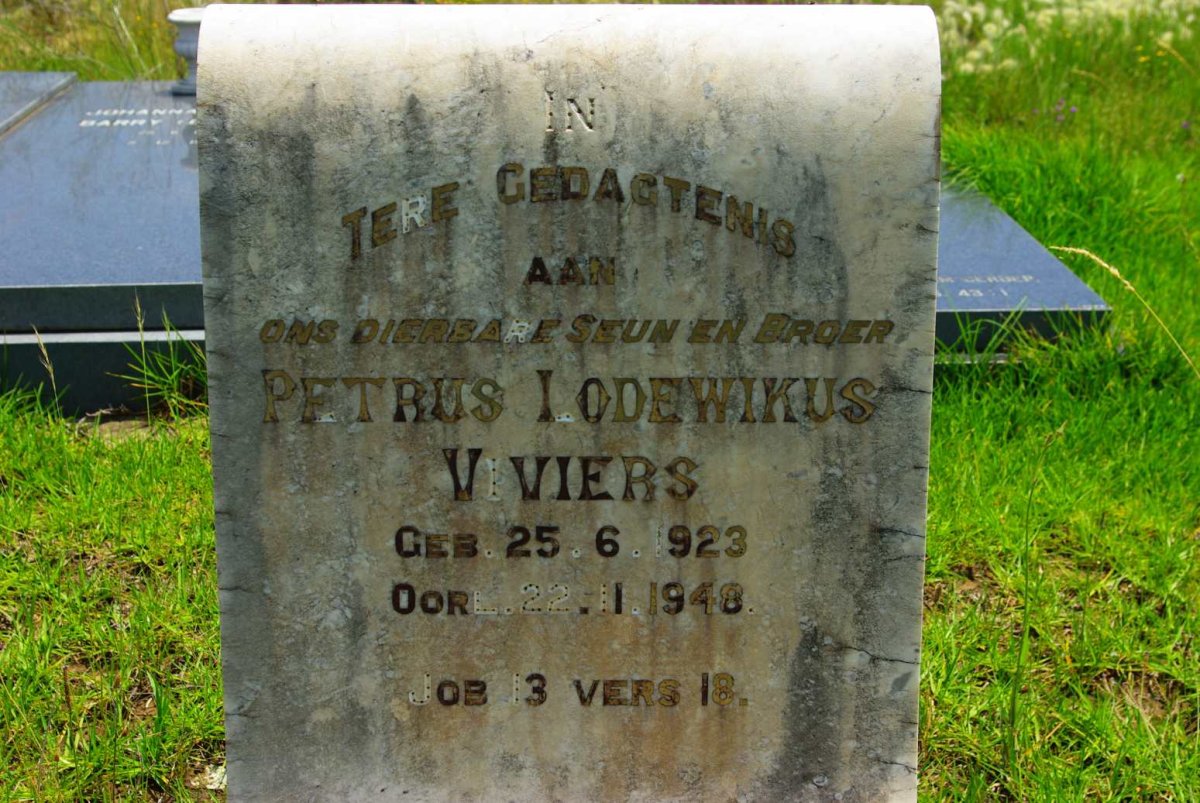 VIVIERS Petrus Lodewikus 1923-1948