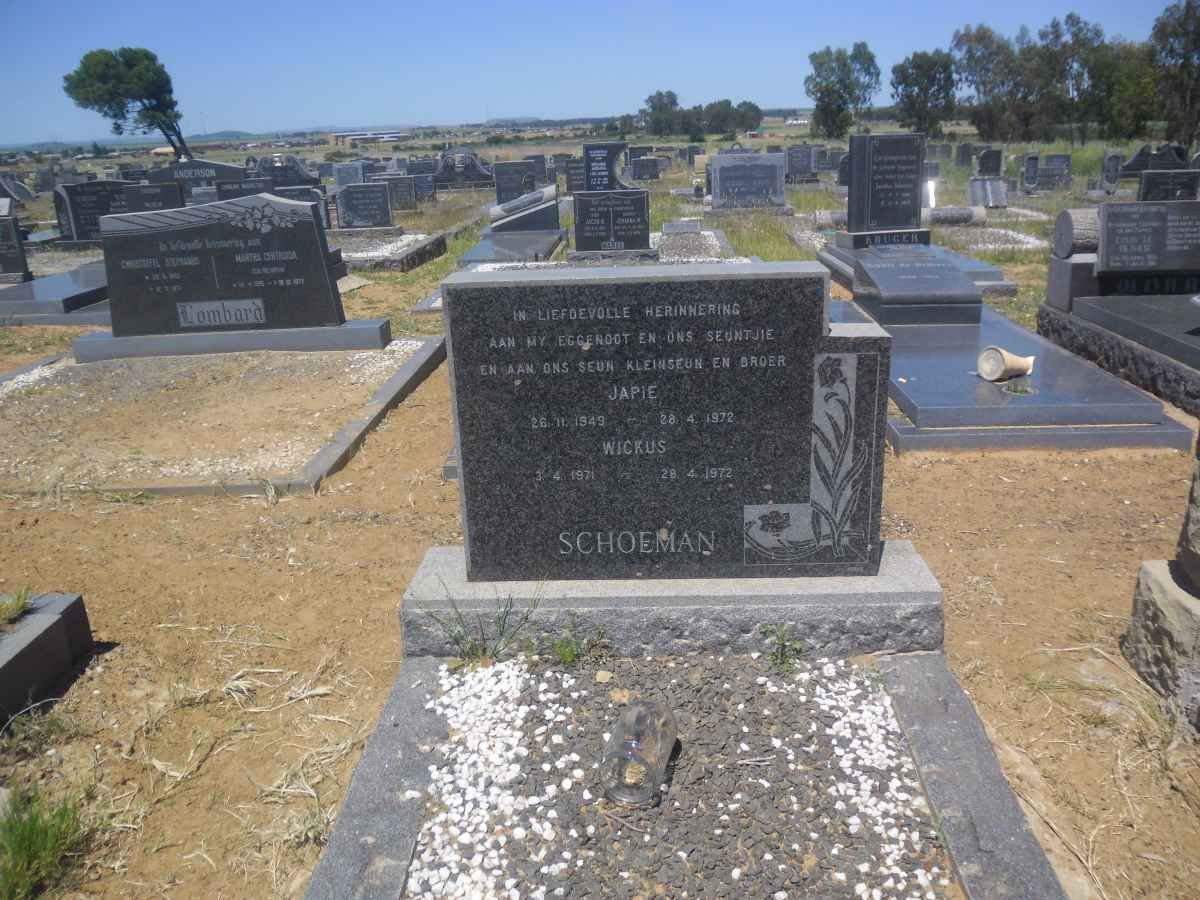 SCHOEMAN Japie 1949-1972 :: SCHOEMAN Wickus 1971-1972