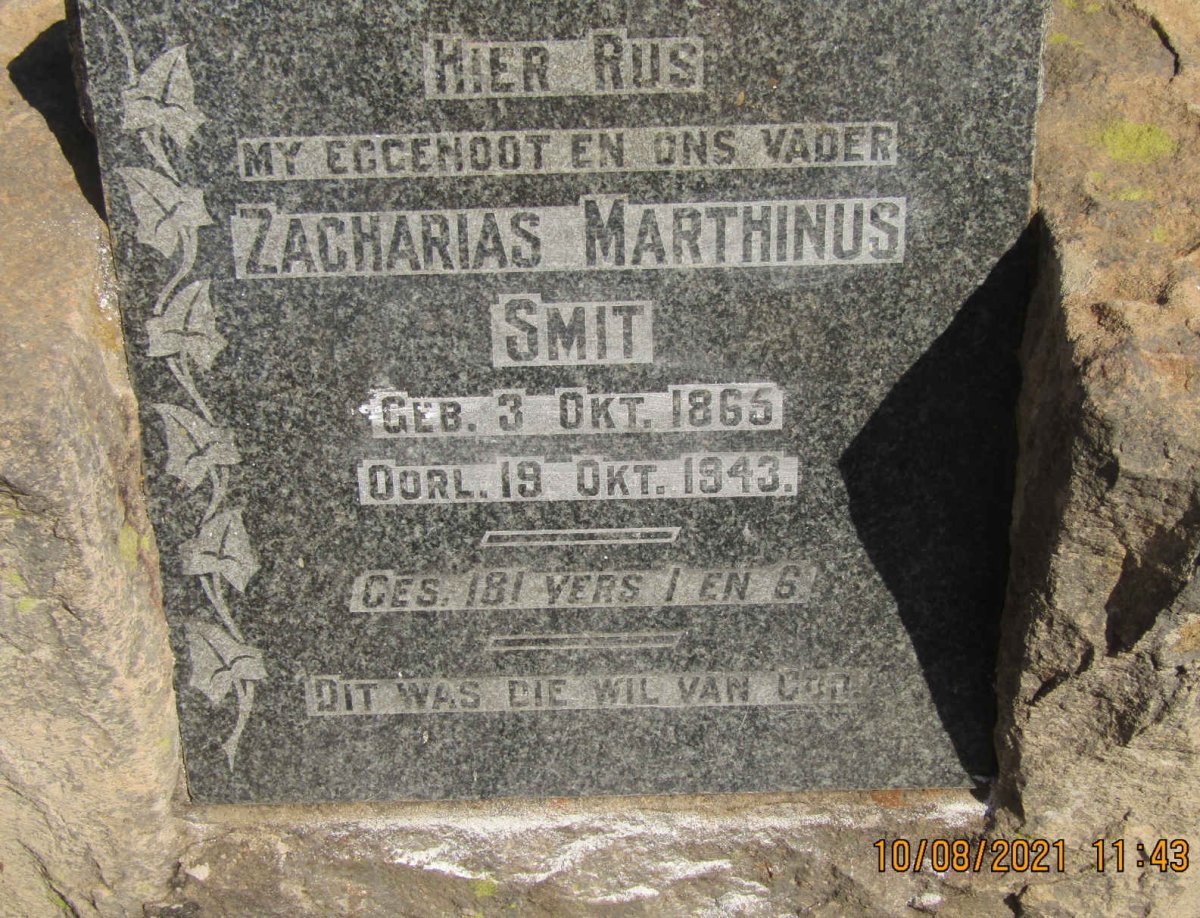 SMIT Zacharias Marthinus 1865-1943