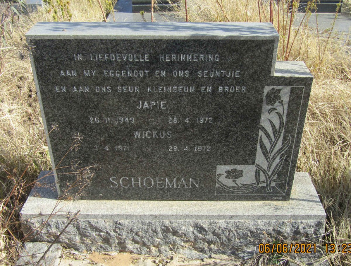 SCHOEMAN Japie 1949-1972 :: SCHOEMAN Wickus 1971-1972