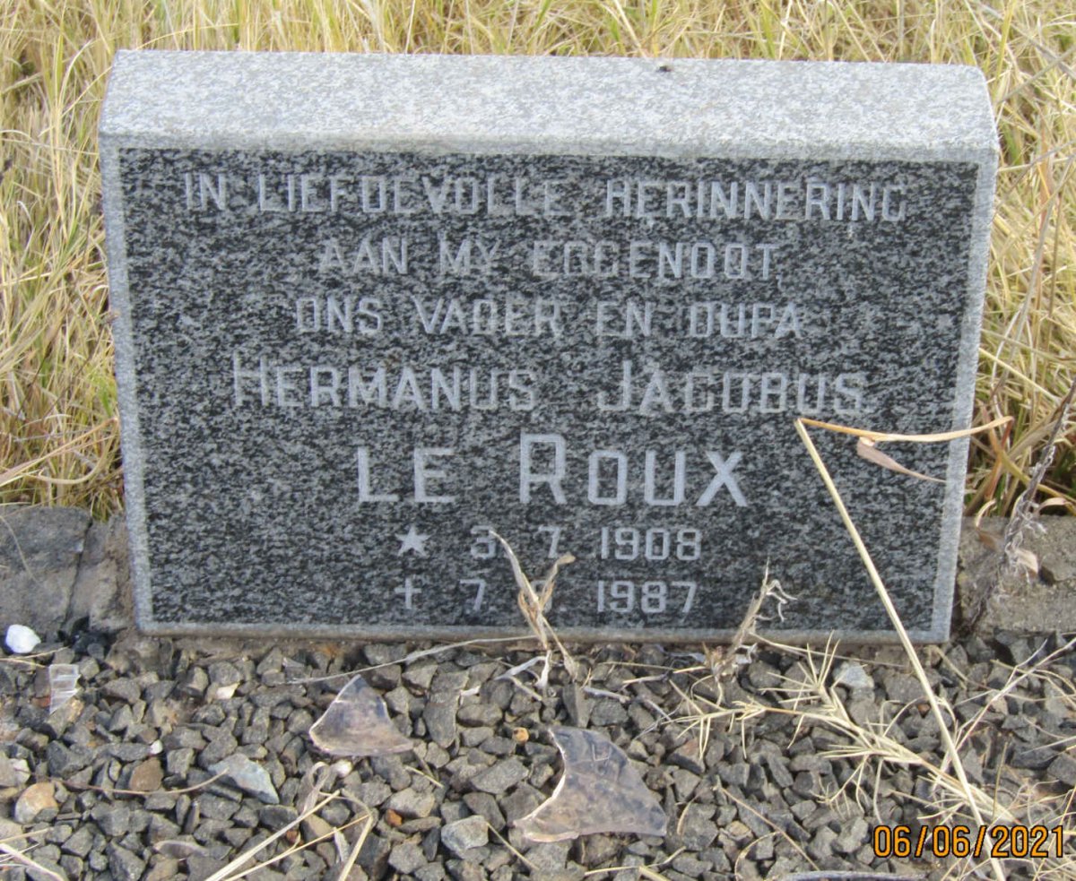 ROUX Hermanus Jacobus, le 1908-1987