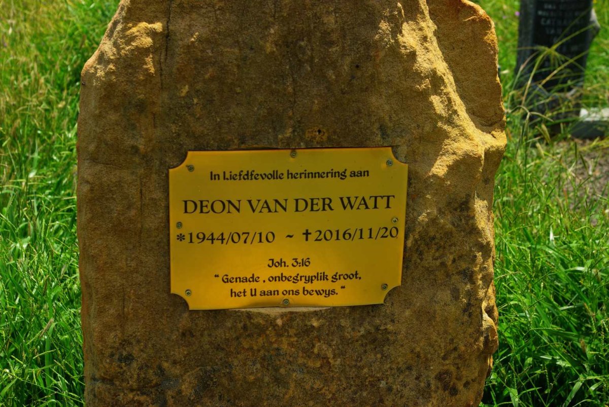 WATT Deon, van der 1944-2016