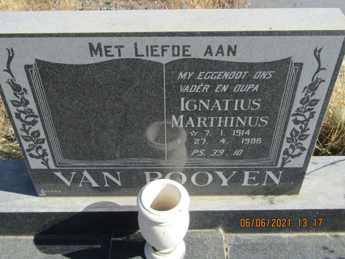 ROOYEN Ignatius Marthinus, van 1914-1986