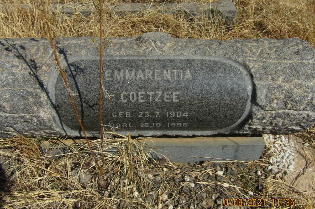 COETZEE Emmarentia C. 1904-1996