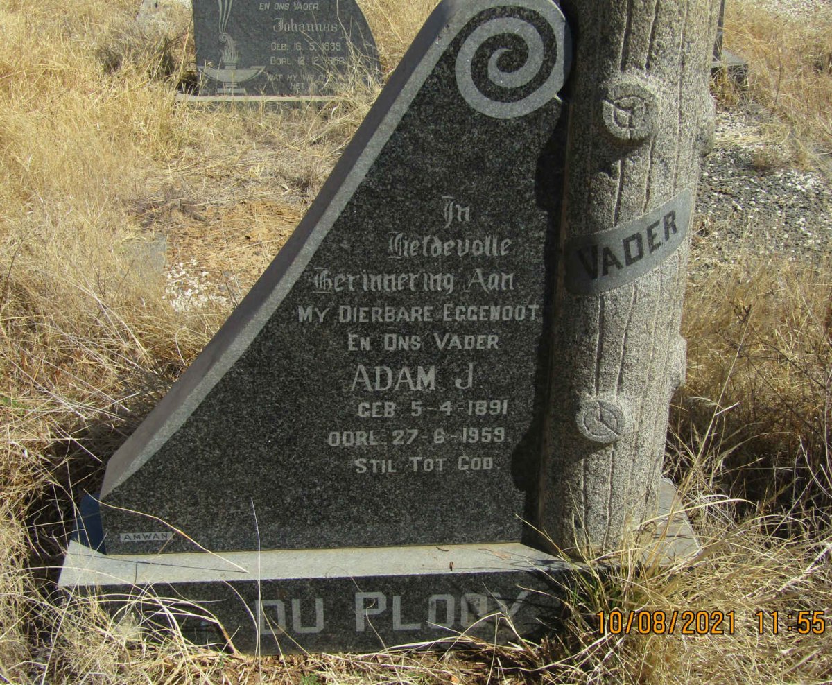 PLOOY Adam J., du 1891-1959