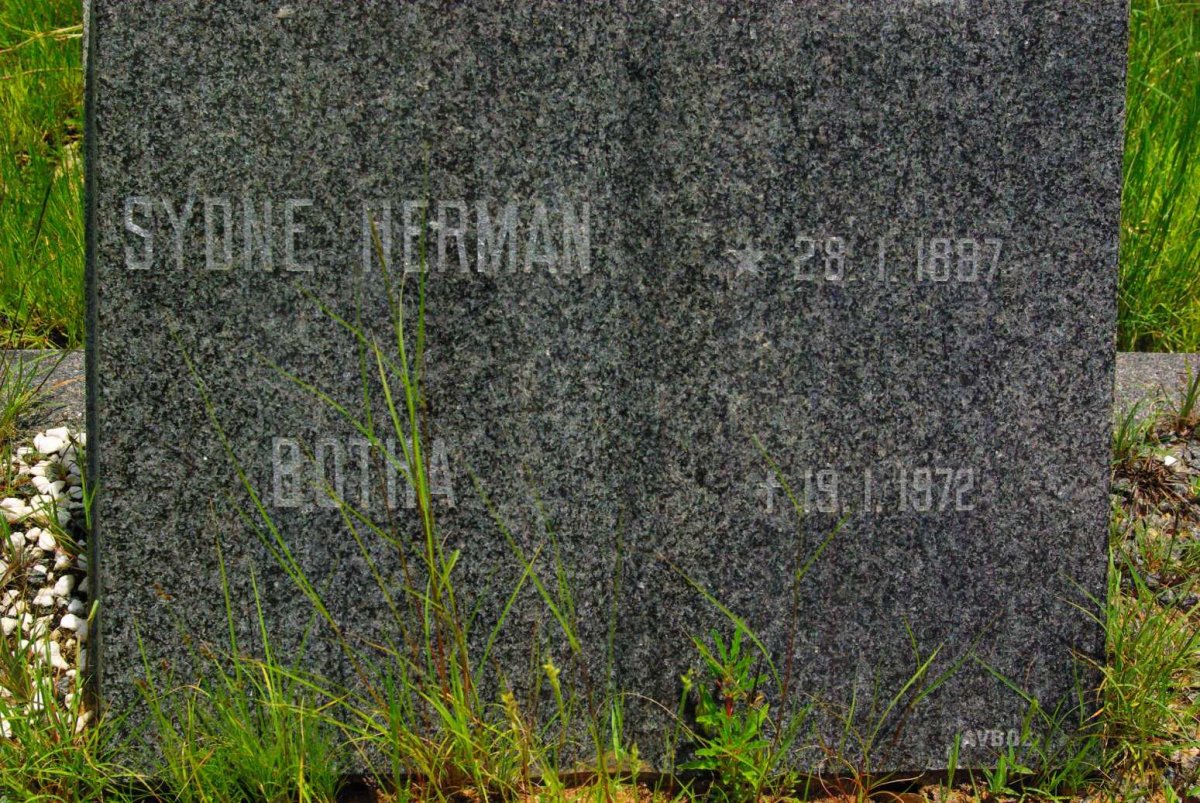 BOTHA Sydne Herman 1887-1972