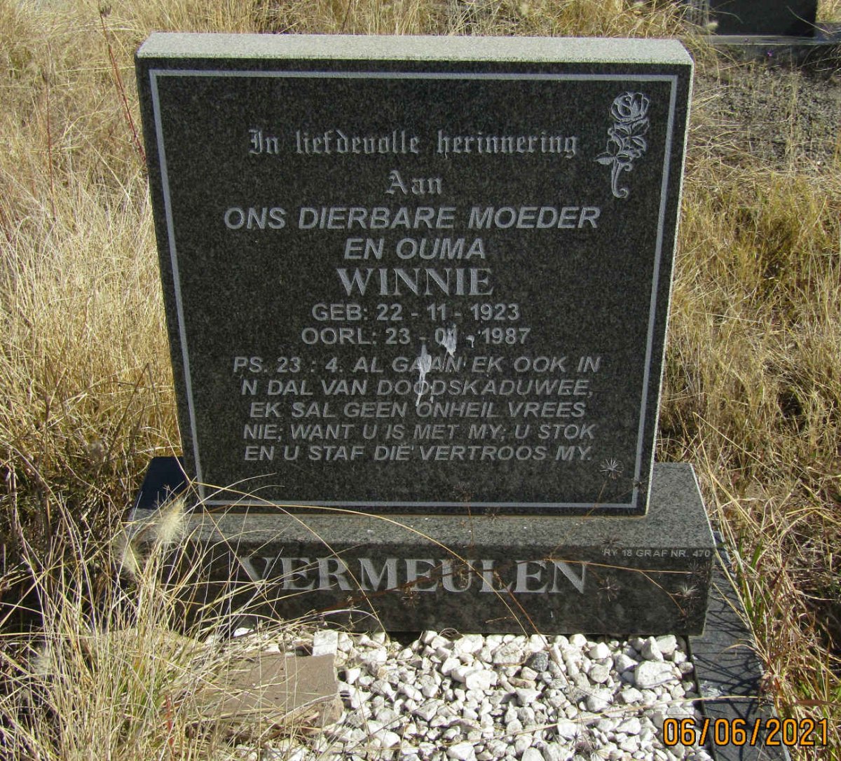 VERMEULEN Winnie 1923-1987