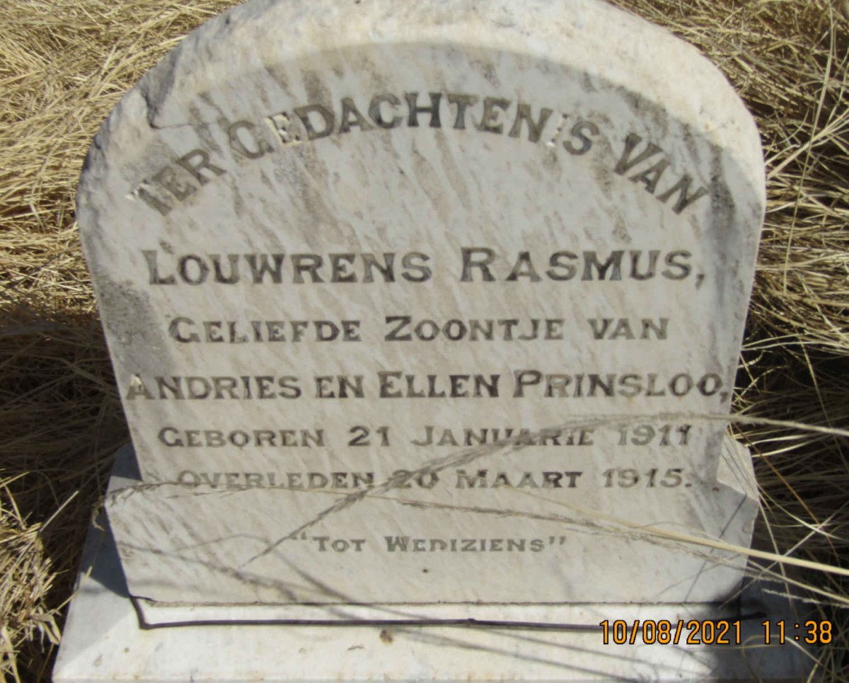PRINSLOO Louwrens Rasmus 1911-1915