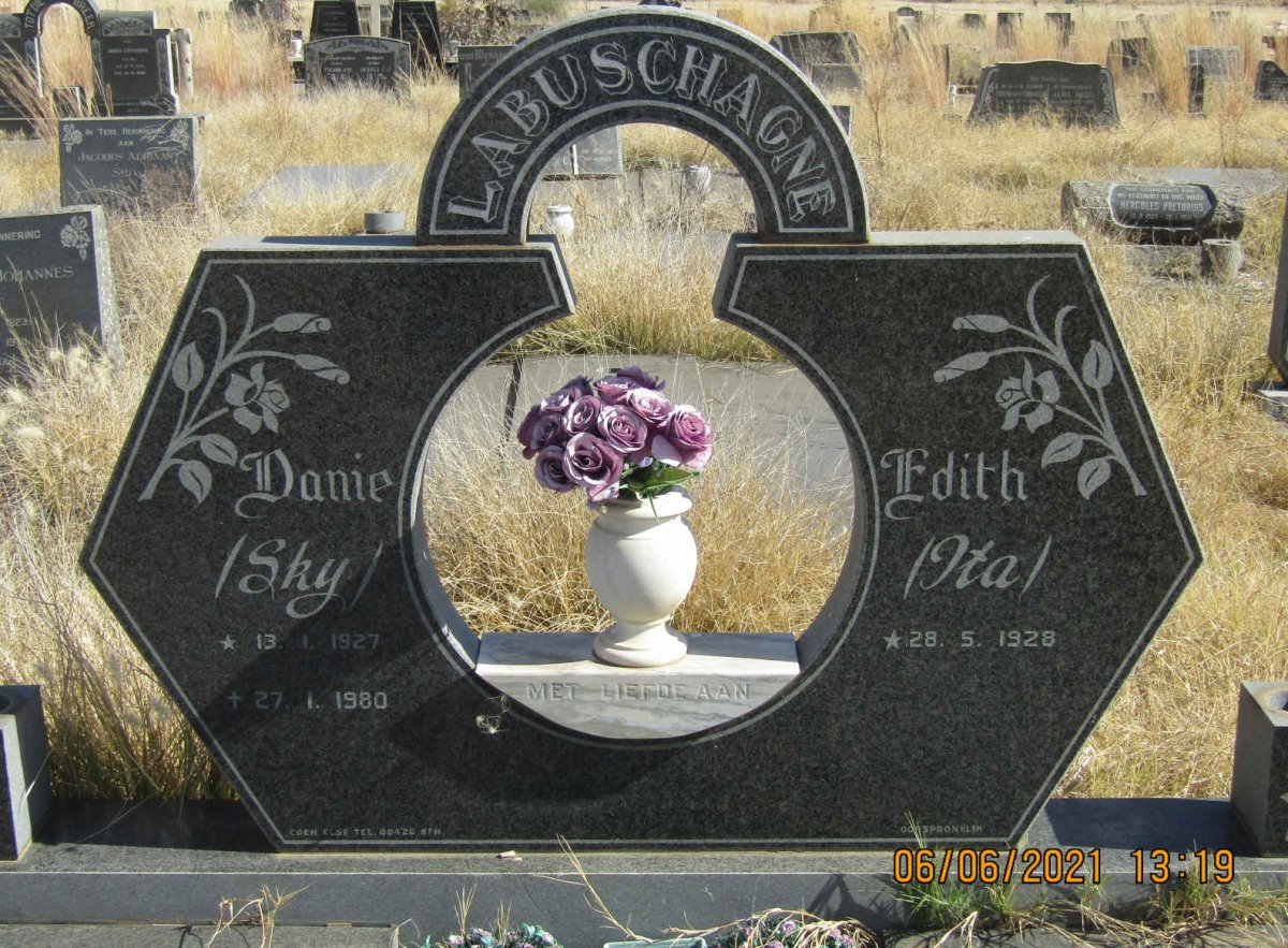 LABUSCHAGNE Danie 1927-1980 &amp; Edith 1928 -