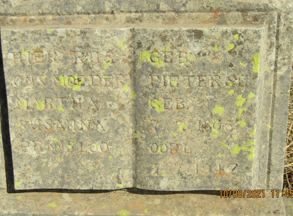 PRINSLOO Martha Susanna nee PIETERSE 1865-1942