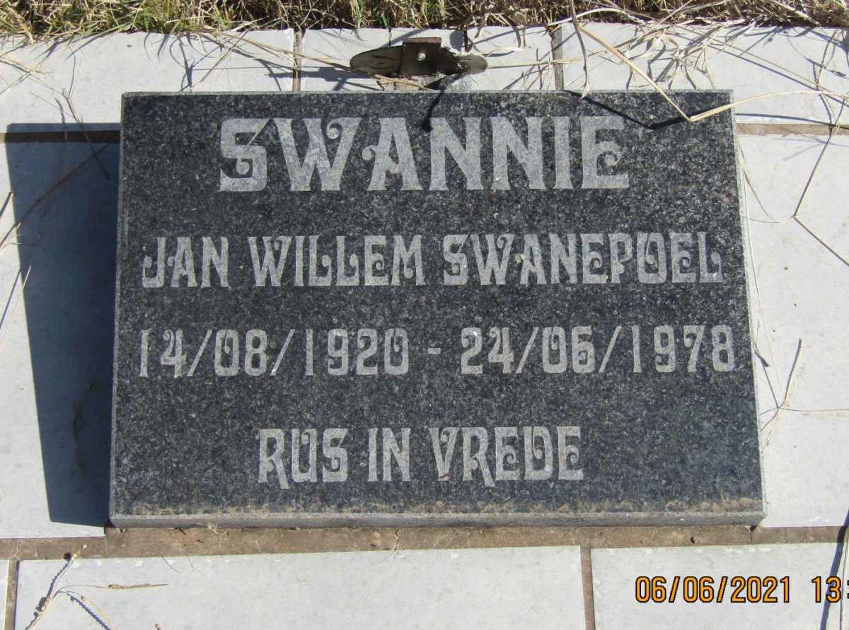 SWANEPOEL Jan Willem 1920-1978