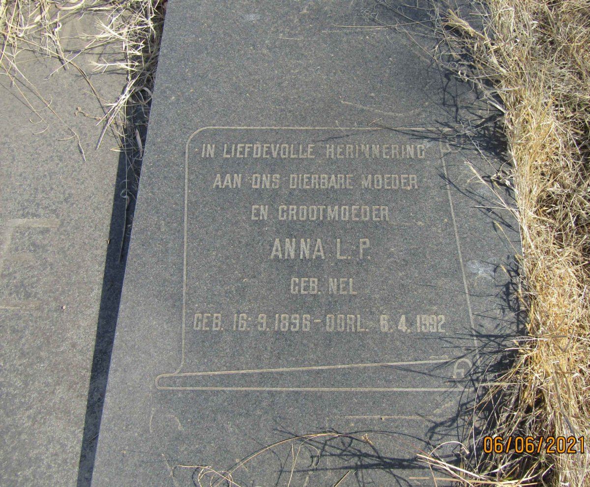 ? Anna L.P. nee NEL 1896-1992