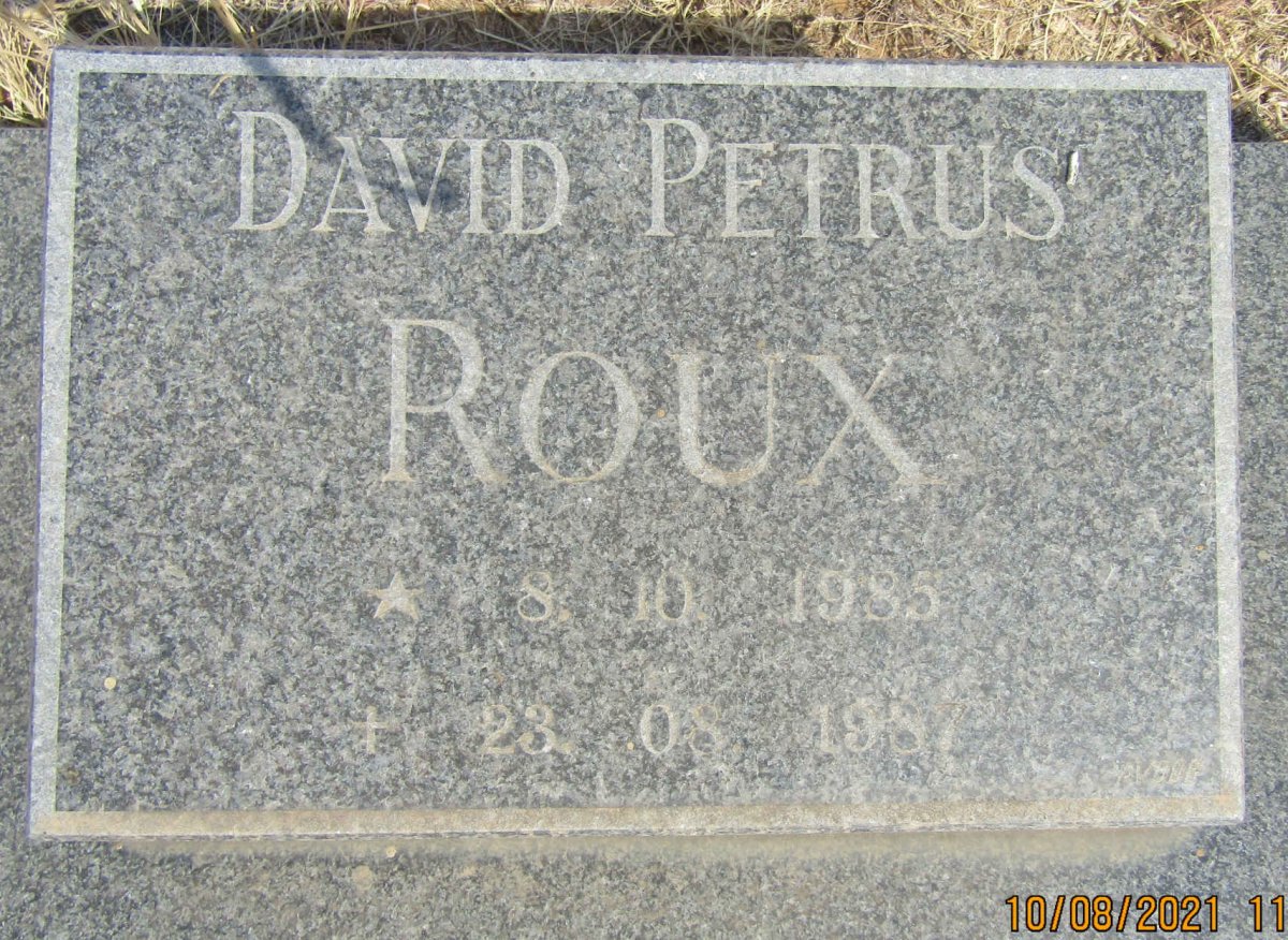 ROUX David Petrus 1985-1987
