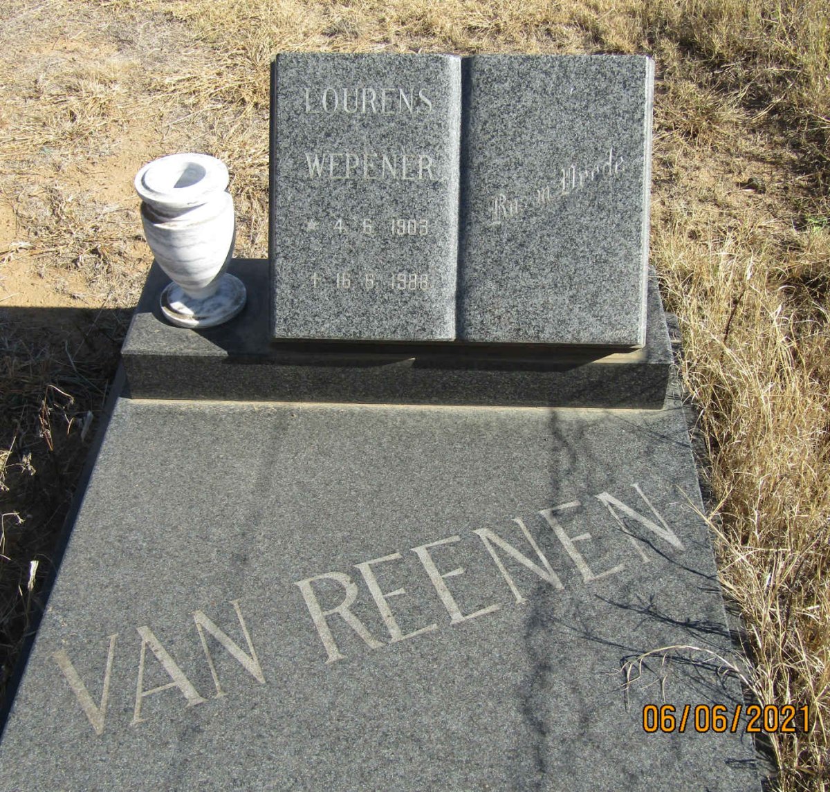 REENEN Lourens Wepener, van 1903-1988