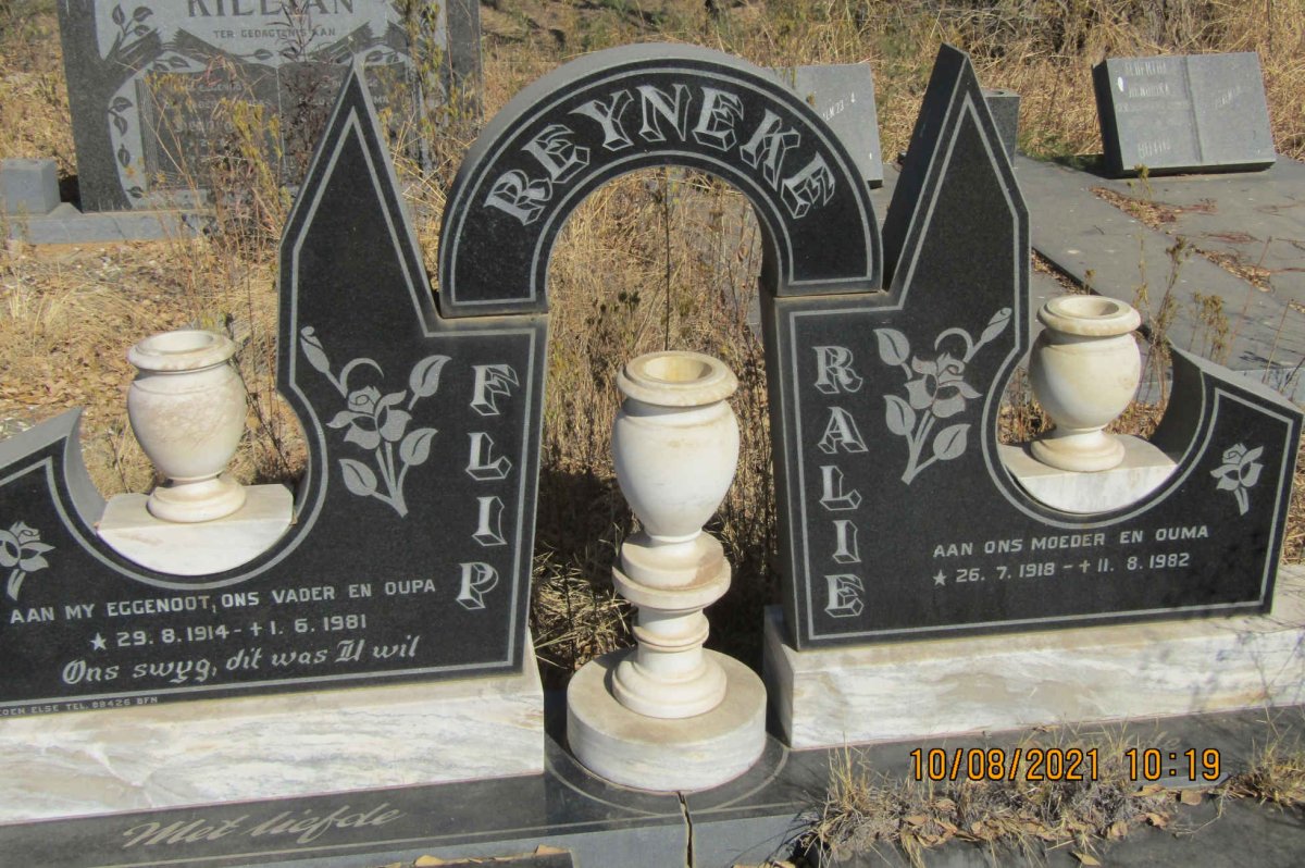 REYNEKE Flip 1914-1981 &amp; Ralie 1918-1982