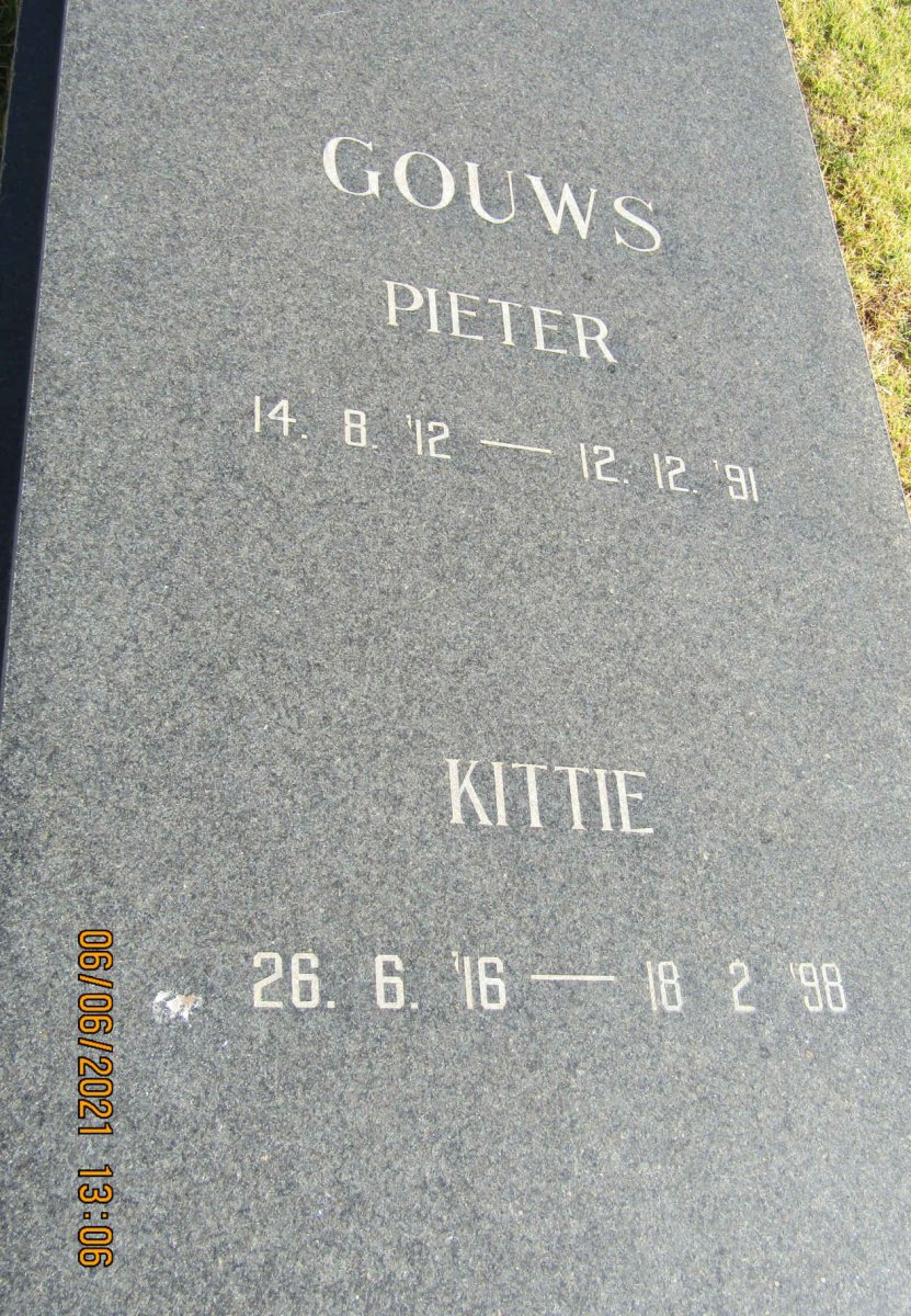 GOUWS Pieter 1912-1991 &amp; Kittie 1916-1998