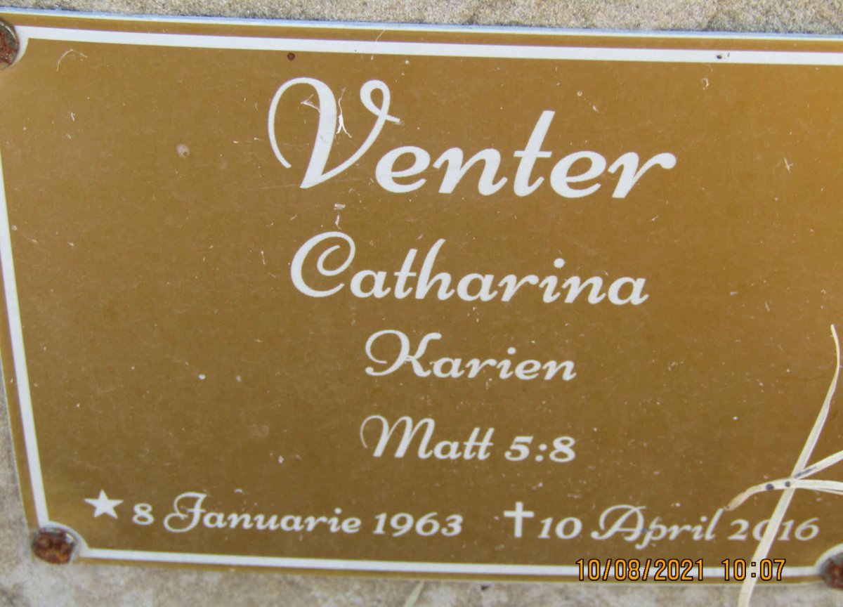 VENTER Catharina 1963-2016