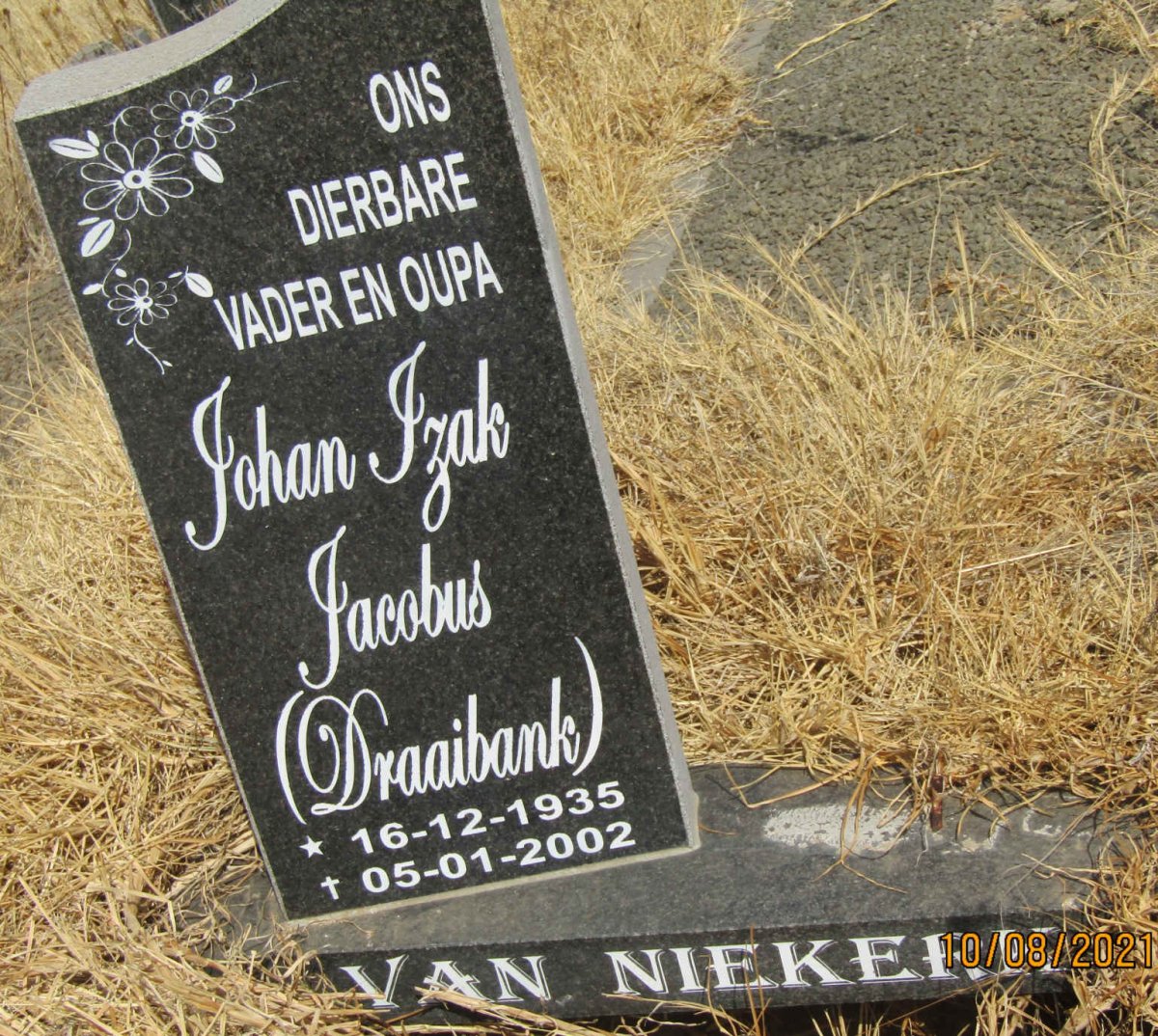 NIEKERK Johan Izak Jacobus, van 1935-2002