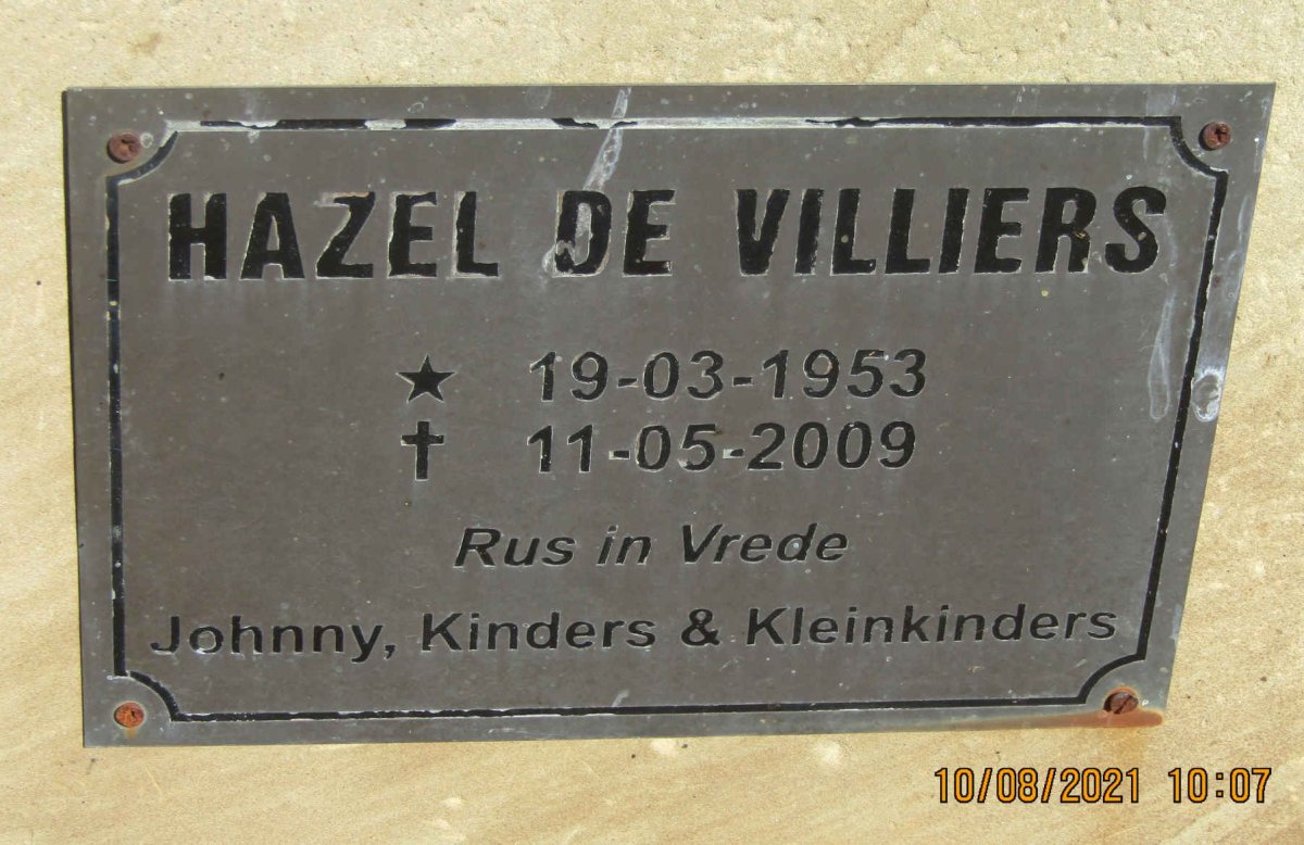 VILLIERS Hazel, de 1953-2009