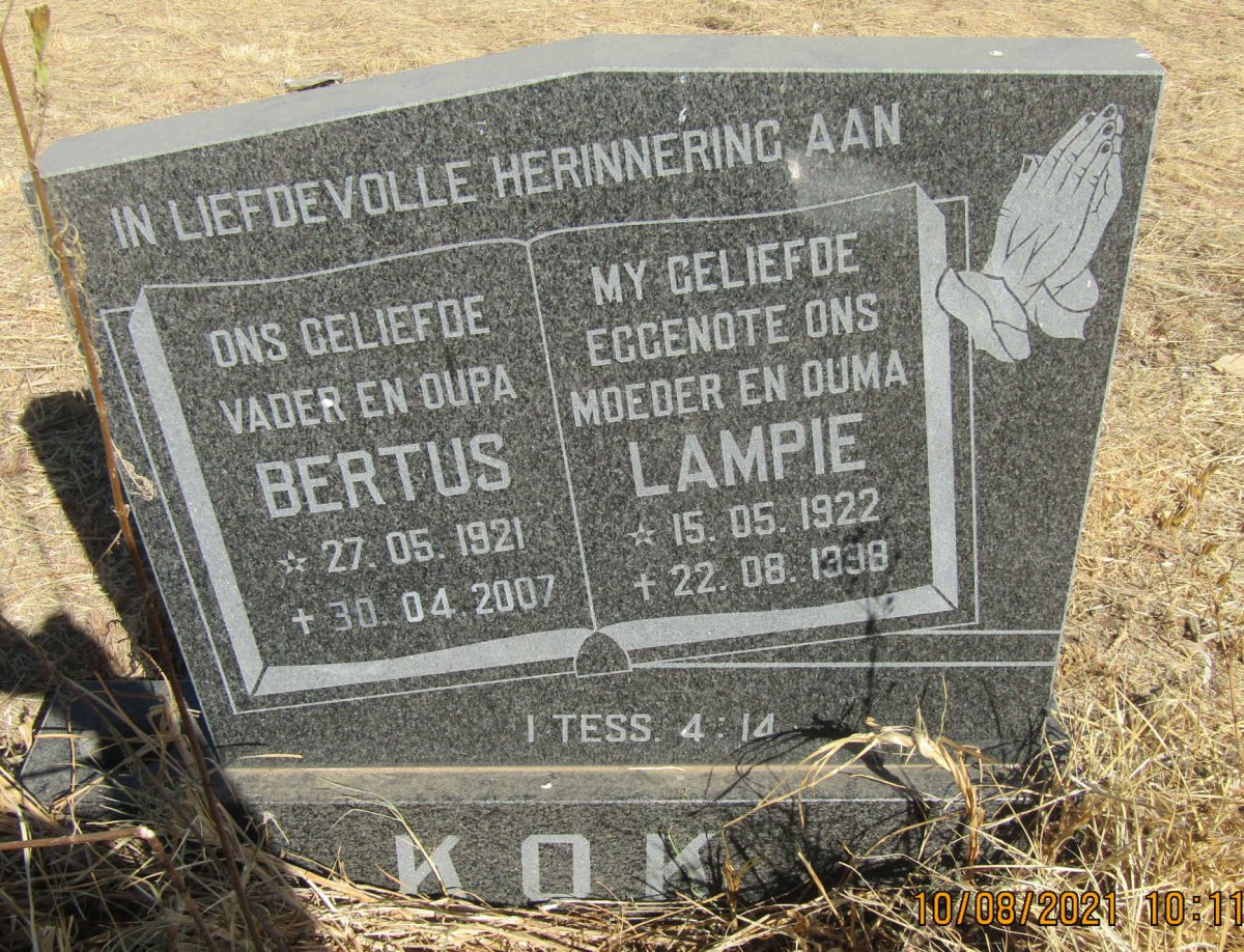 KOK Bertus 1921-2007 &amp; Lampie 1922-1998