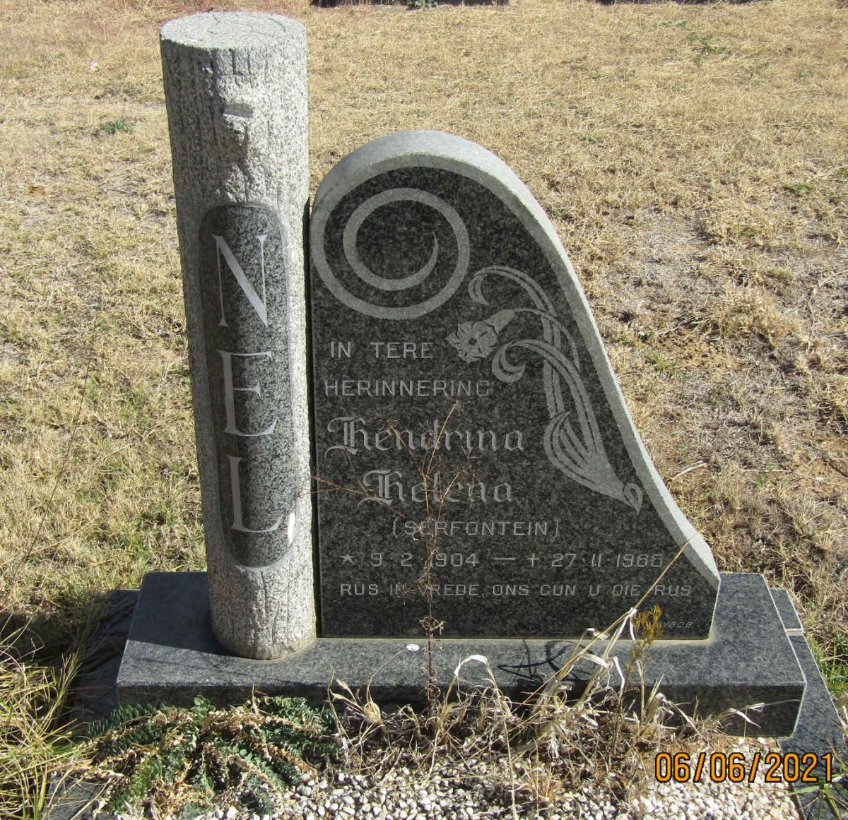 NEL Hendrina Helena nee SERFONTEIN 1904-1980