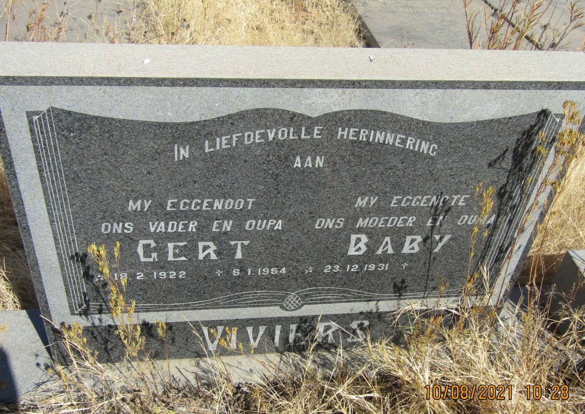 VIVIERS Gert 1922-1984 &amp; Baby 1931-