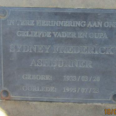 ASHBURNER Ashley Frederick 1923-1995