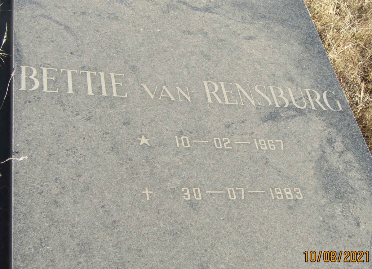 RENSBURG Bettie, van 1967-1983