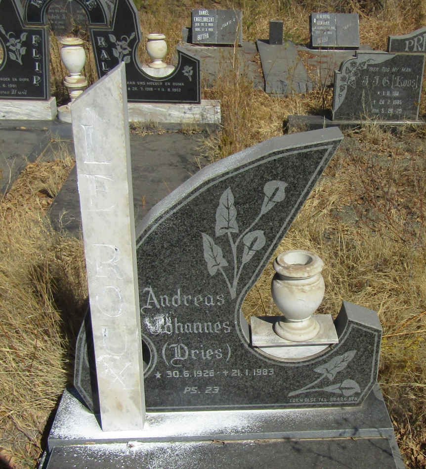 ROUX Andreas Johannes, le 1926-1983